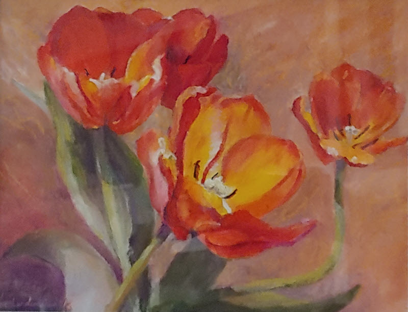 Orange Tulips by Ken Buck